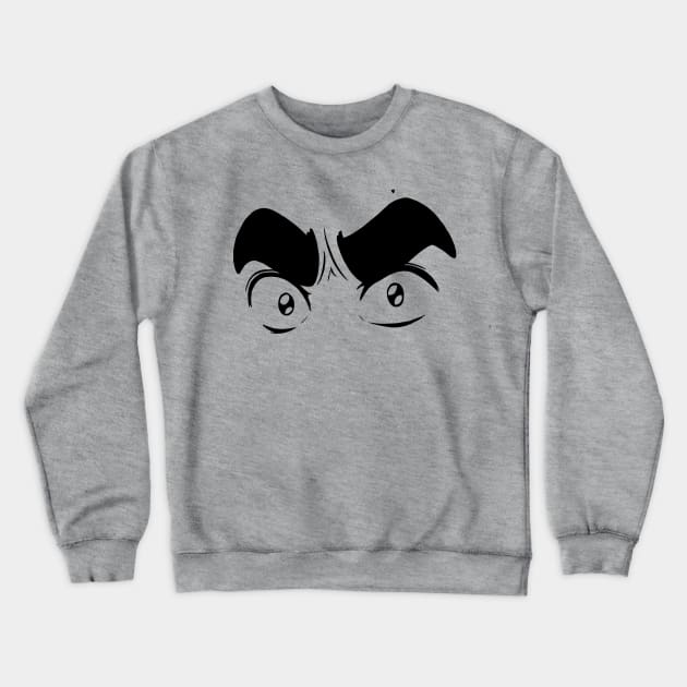 Always angry - DIMIDOU (Black&White) Crewneck Sweatshirt by Dimidou